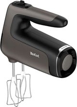 Tefal HT650E Power Mix Silence Handmixer | 600 Watt | Variabel hastighetsregulator | Turbo-Und Auswurf-Funktion | Extreme Leisure Engine | Inkl. 2 Rührbesen Und 2 Knethaken | Wheat Kitchen Naty Shop