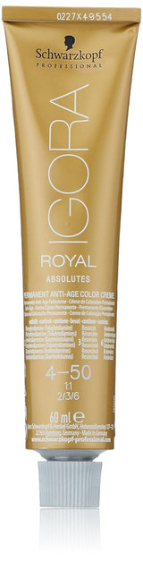 Igora Royal Absolute Age Blend Hårfärg, 7-560 Medium Golden Chocolate Blond, 60 ml Naty Shop Hårfärg 4-50 Medium Natural Golden Brown 60 Ml (1 förpackning)