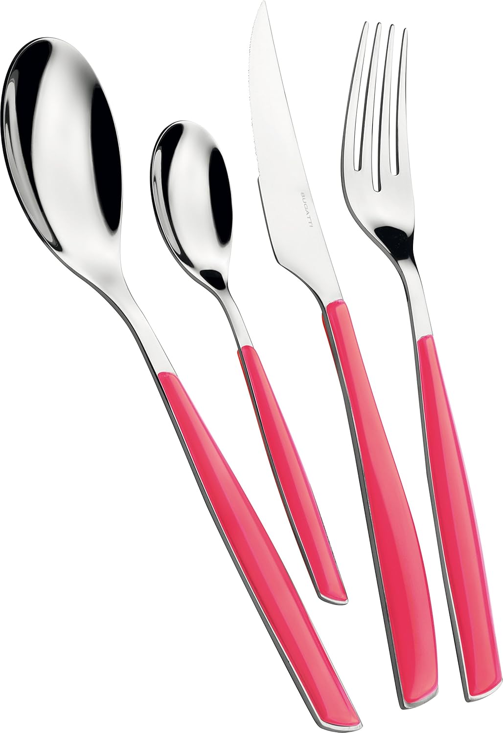 BUGATTI Glamour, bestickset för 6, 24 delar rostfritt stål 18/10 Naty Shop Rose Paradise