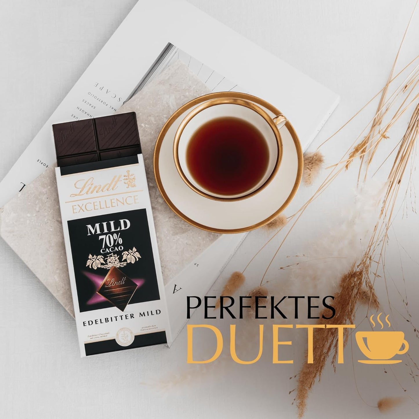 Lindt Excellence 78 Percent Cocoa Bar - Kakao Intensity Persistence Vegan Bar 100 g Idealisk present