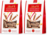 Lindt Cherry Mini Stick - Chokladstavar med schweizisk körsbärslikör Läcker present med alkohol