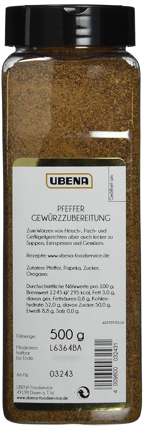 Ubena Kryddig Peppar 500 g - Friskhet och kvalitet