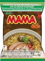 MAMA Instant Nudles med kyckling - Instant Nudlesoppa i orientalisk stil - Äkta thailändsk mat - 24 x 55 g