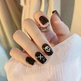 120 st Cross Skull Nail Art Decorations Set Guld Silver Metall Nail Art Charms Punk Legering Nail Art Smycken Sparkling Stones Tillbehör