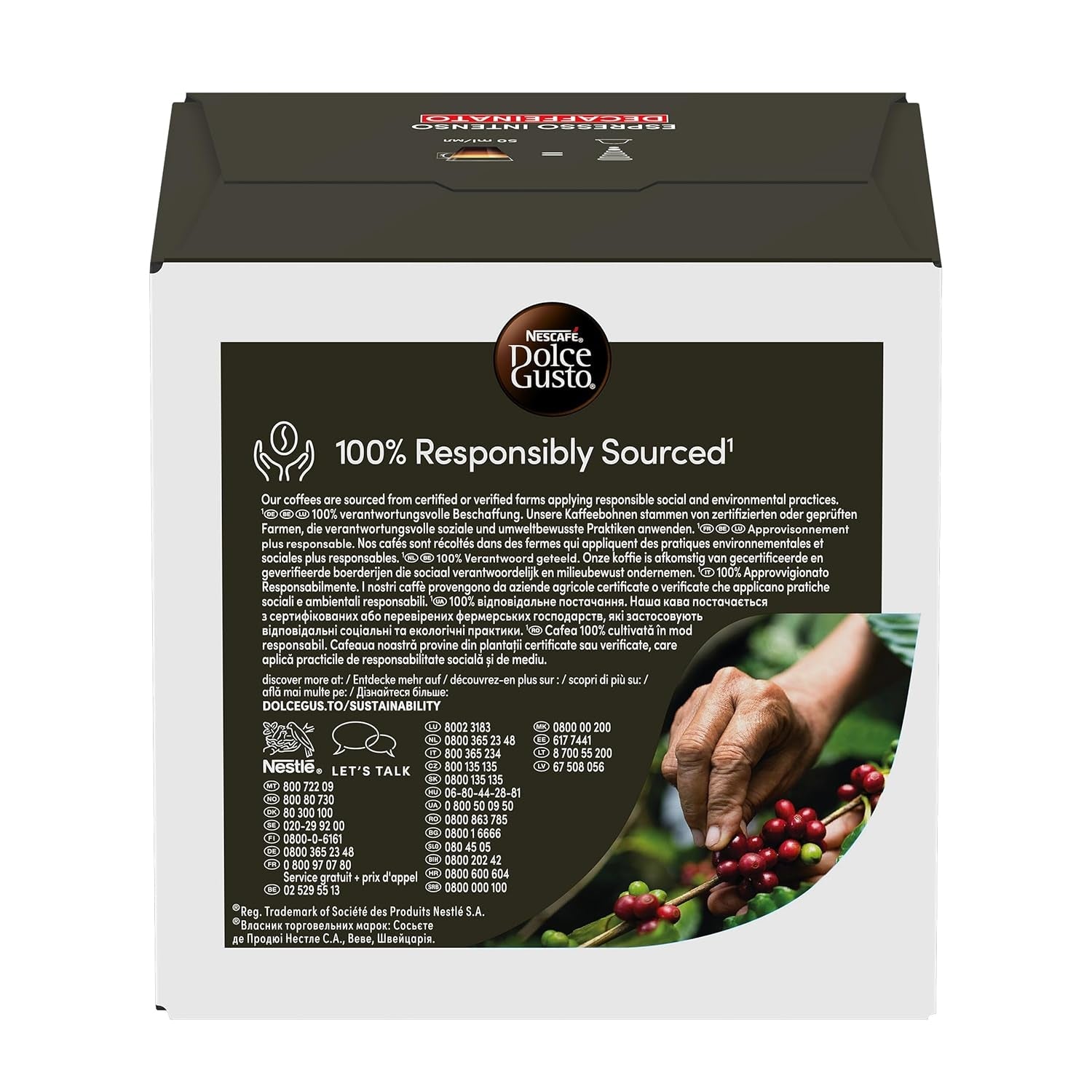 Nescafé Dolce Gusto Café Dolce Gusto Espresso Intenso Desc. | Nestle Pack 3 Kisten Mit 18 Kapseln,Die Jewells 16 Einheit(3er Pack)