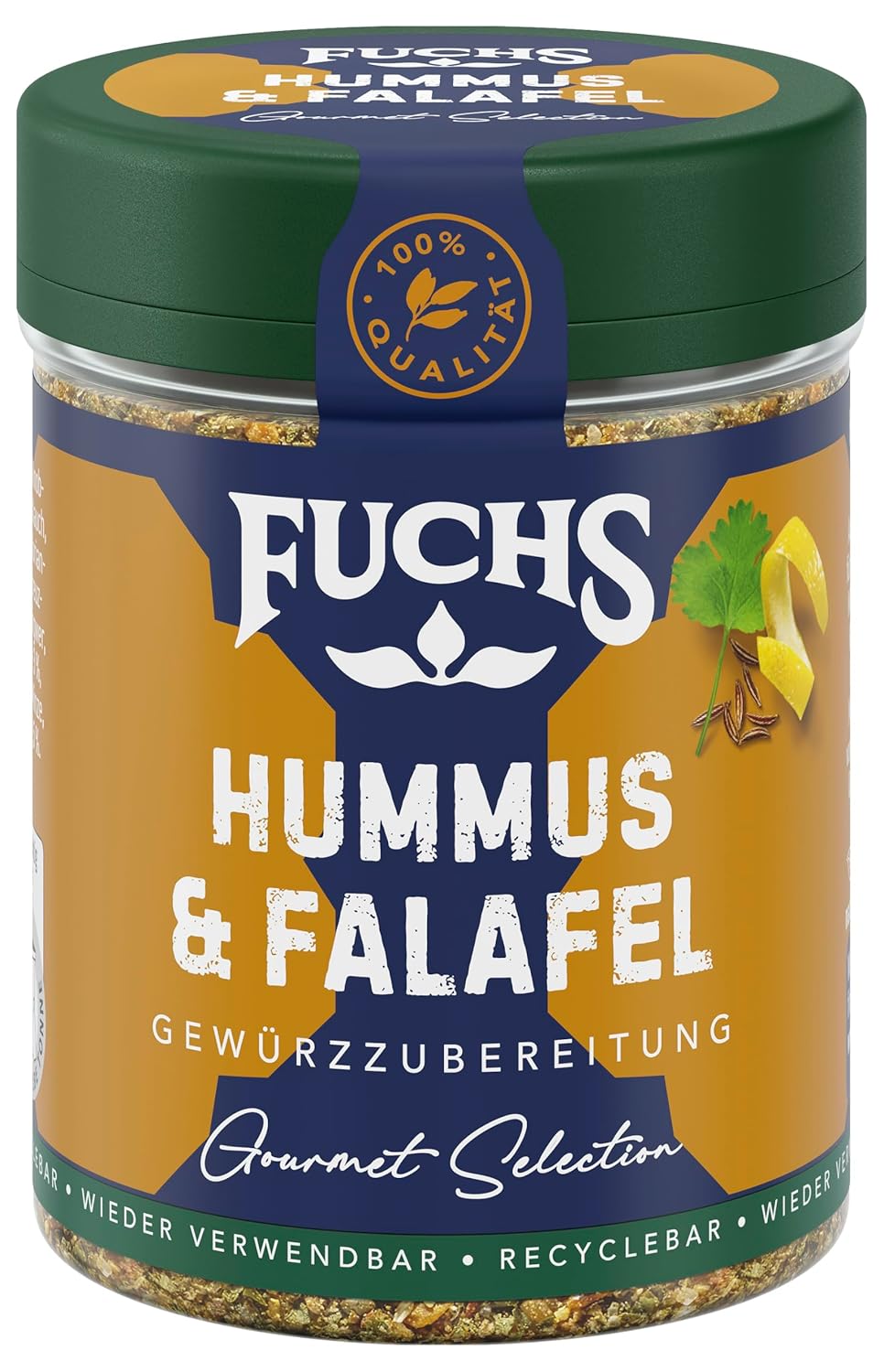 Fuchs Spices Gourmet Selection Mellanöstern/Afrika - Couscous och Bulgur Spice Mix Påfyllningsbar kryddmix för kryddning Bulgurrätter Vegansk 55g
