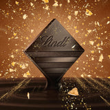 Lindt EXCELLENCE degbitar med paljetter och kola - fin mörk choklad med intensiv kakaosmak