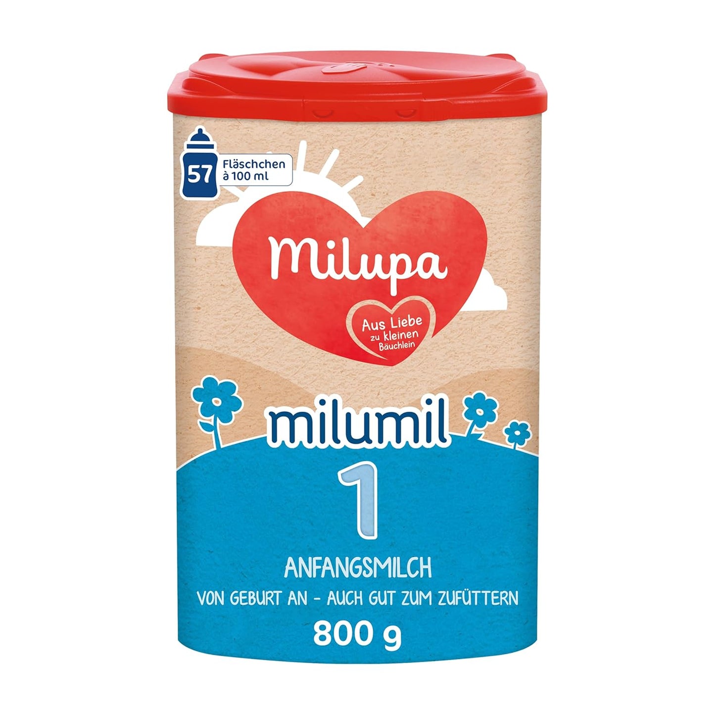 Milupa Milumil Pre, Mjölkpulver för bebisar - Med viktiga näringsämnen och utan palmolja - 800 g Naty Shop 800 gram Milumil 1