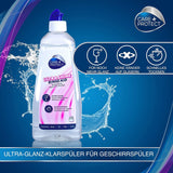 CARE + PROTECT- Extra Shine Universal Sköljmedel för diskmaskiner / För alla diskmaskiner / Snabbtorkande / 500 ml Köksdiskmedel Naty Shop