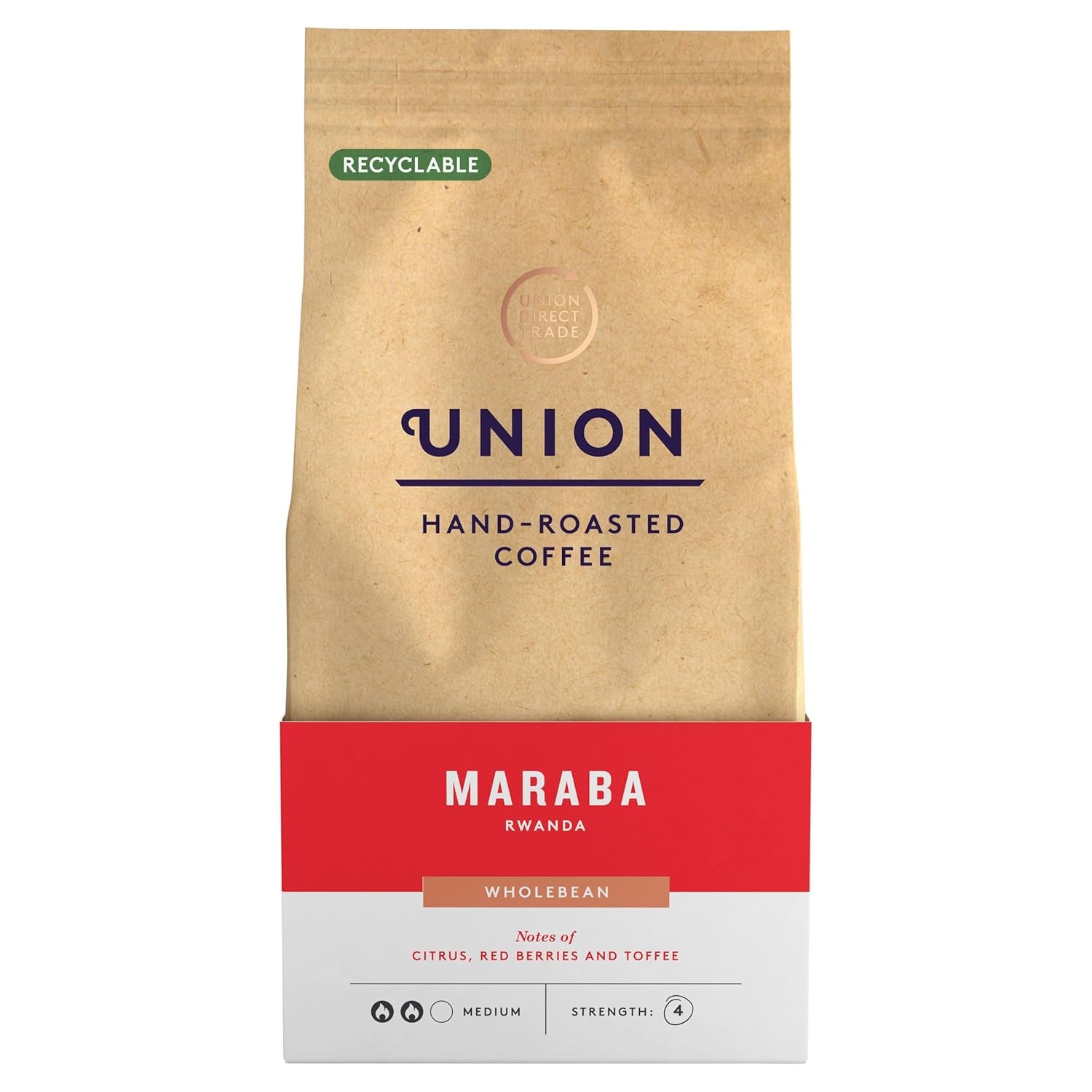 Handrostat kaffe Union, Maraba, Rwanda, hela bönor, 200 g