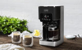 CASO Coffee Taste and Style espressomaskin med permanent filter, 1,5 l, optimal bryggtemperatur 92-96 °C, anti-droppsystem, optimerat brygghuvud, rostfritt stål, 12 koppar