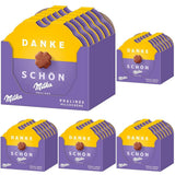 Milka Little Thank You Choklad 12 x 44 g, finmjölkgräddchoklad täckt med alpin mjölkchoklad (pack med 5)