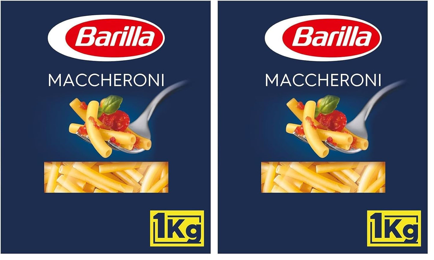 Barilla durumvete pasta Maccheroni n. 44 – Förpackning med 1 (1x1 kg)
