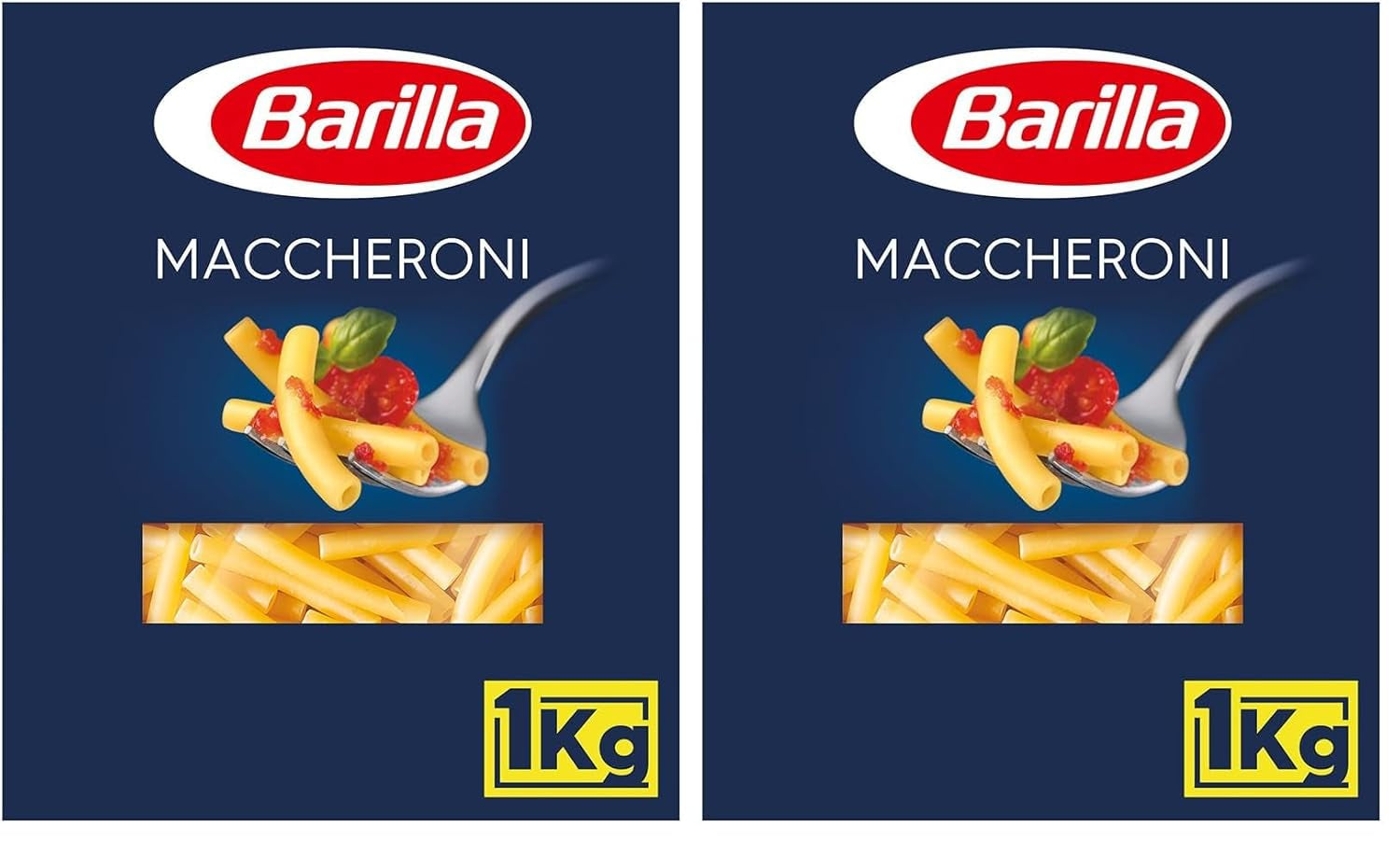 Barilla durumvete pasta Maccheroni n. 44 – Förpackning med 1 (1x1 kg)