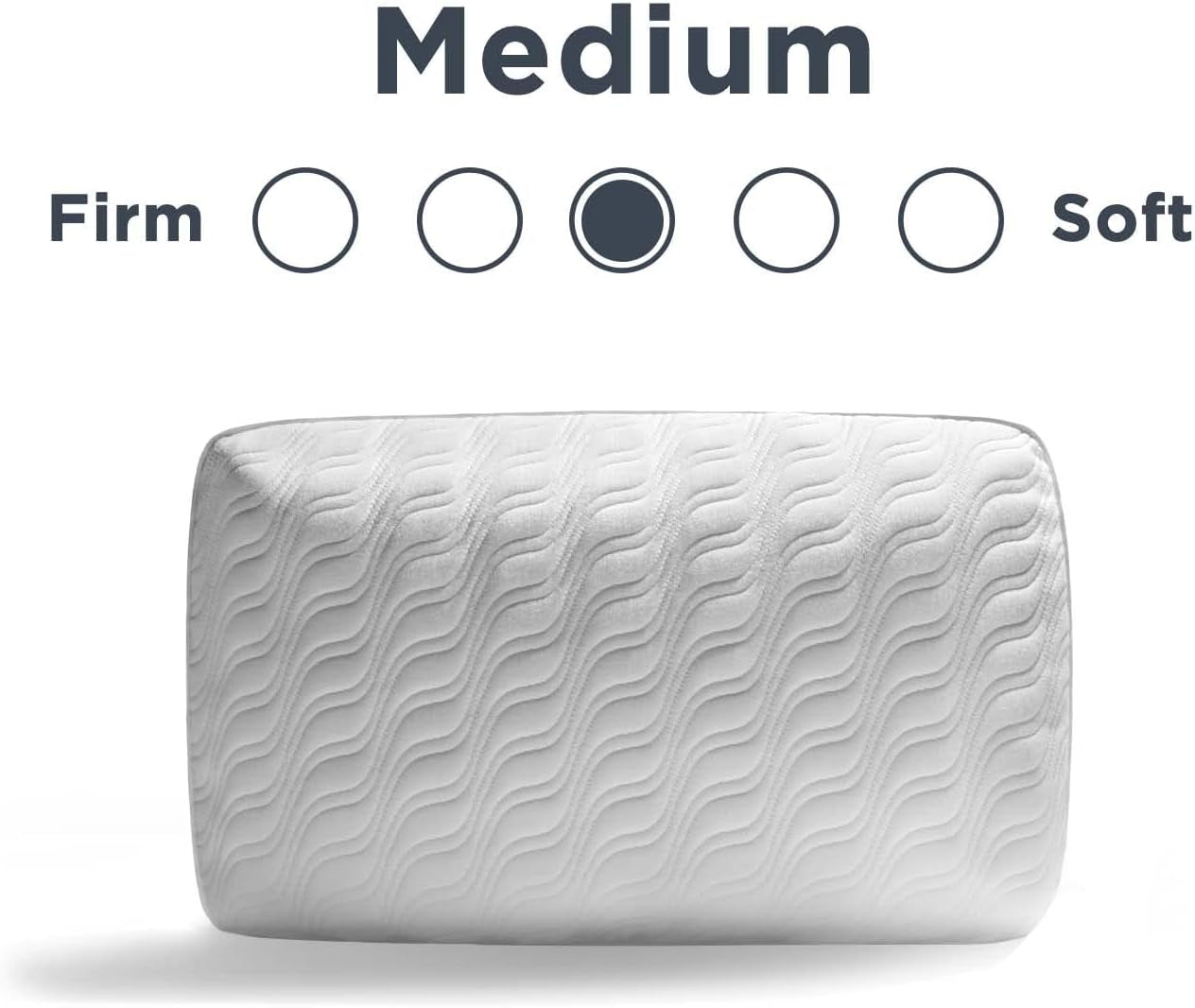 TEMPUR-PEDIC Tempur-Cloud Prohi-kudde, Memory Foam, Vit/överdådig trädgård, King Standard-kuddar Naty Shop