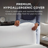 TEMPUR-PEDIC Symphony Kudde Tillverkad av memory foam, Lyxig, Mjuk, Standard, Vita Standardkuddar Naty Shop