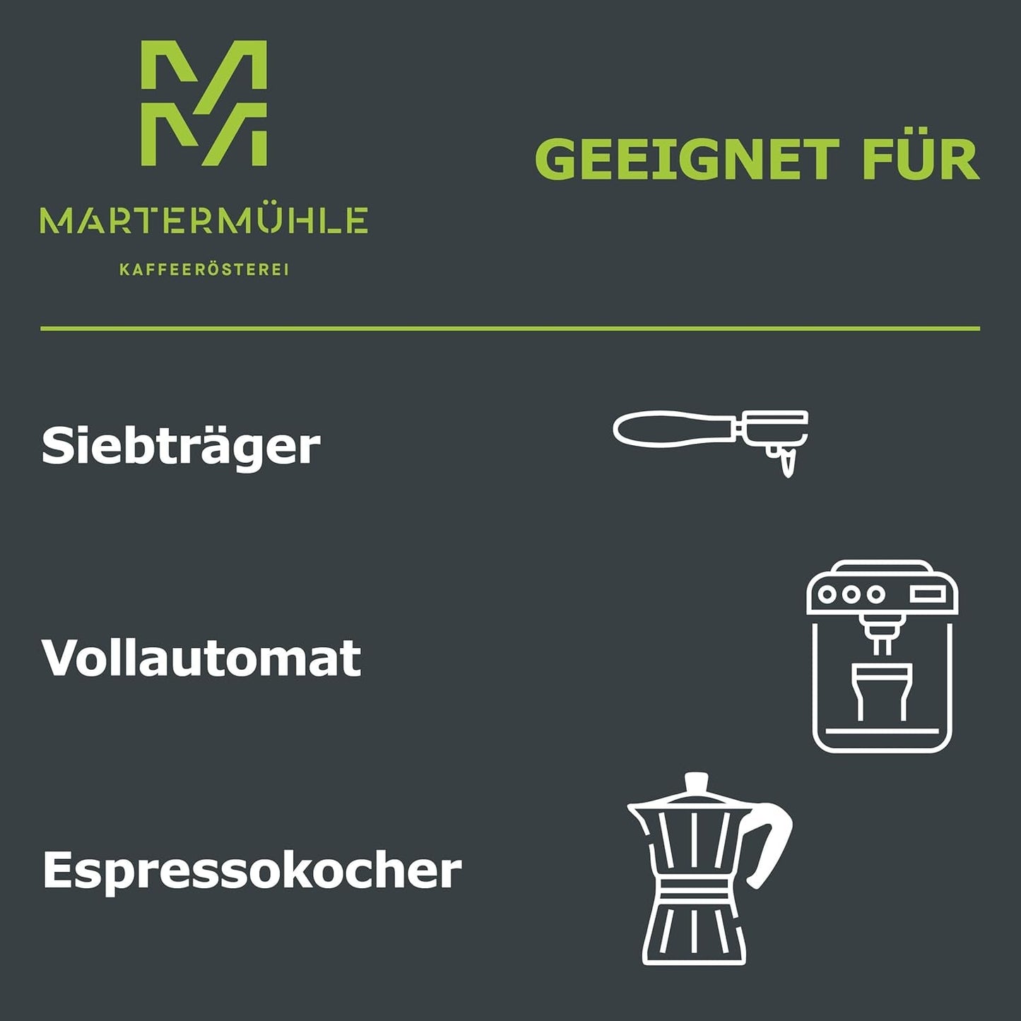 Martermühle Mexiko Bio Espressobohnen entkoffeiniert 1kg mittelkräftig I Arabica I Smak: Nougat, Zartbitterschokolade I Ganze Bio Espresso-Bohnen schonend geröstet, säurearm