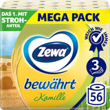 Zewa Beprövad kamomilltoalettpapper med sugrör 7X 8 rullar