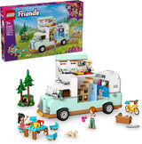 LEGO Friends Caravan, Rollspelsbyggsats med en leksakskaravan, present till tjejer från 7 år, Kreativt lekset med 3 minifigurer och illerdjursfigur 42663 Byggset Besuche den LEGO-Store Standardtitel