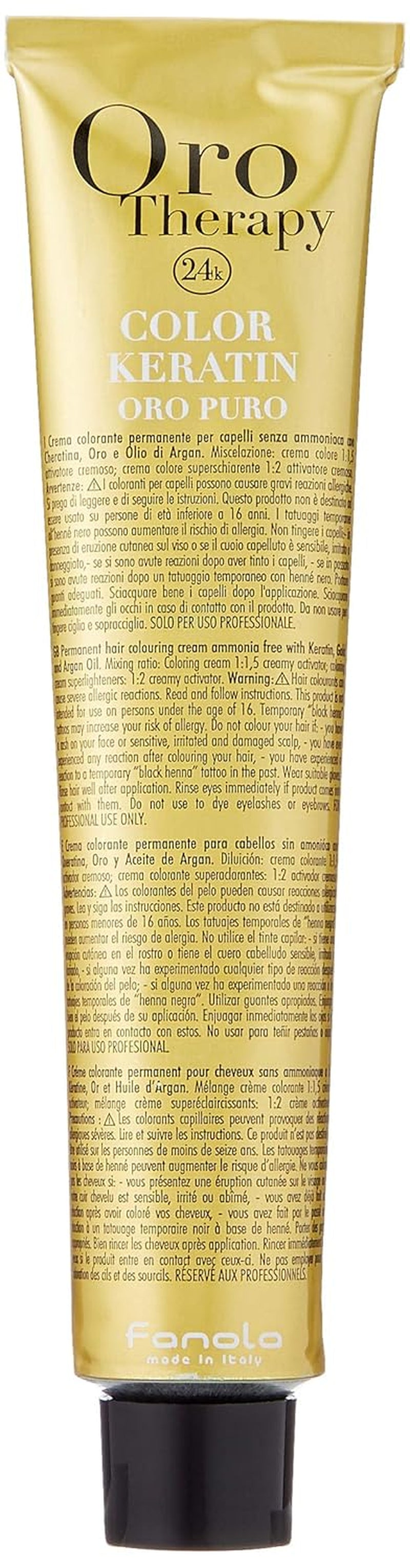 Fanola Oro Therapy Color Keratin 5.0 100ml Hårfärgning Naty Shop