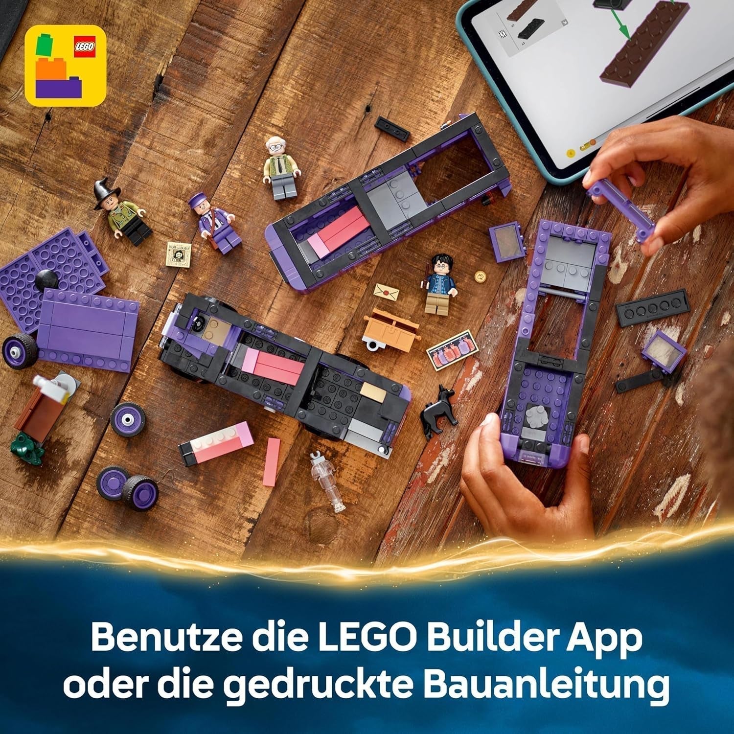 LEGO Harry Potter-äventyr med den resande riddaren Byggsats 5 minifigurer inklusive Ernie Prang, Stan Shunpike & Padfoot bussleksak för Wizarding World-fans Pojkar och flickor 8 år gamla 76446 Byggset Beuche den LEGO-Store