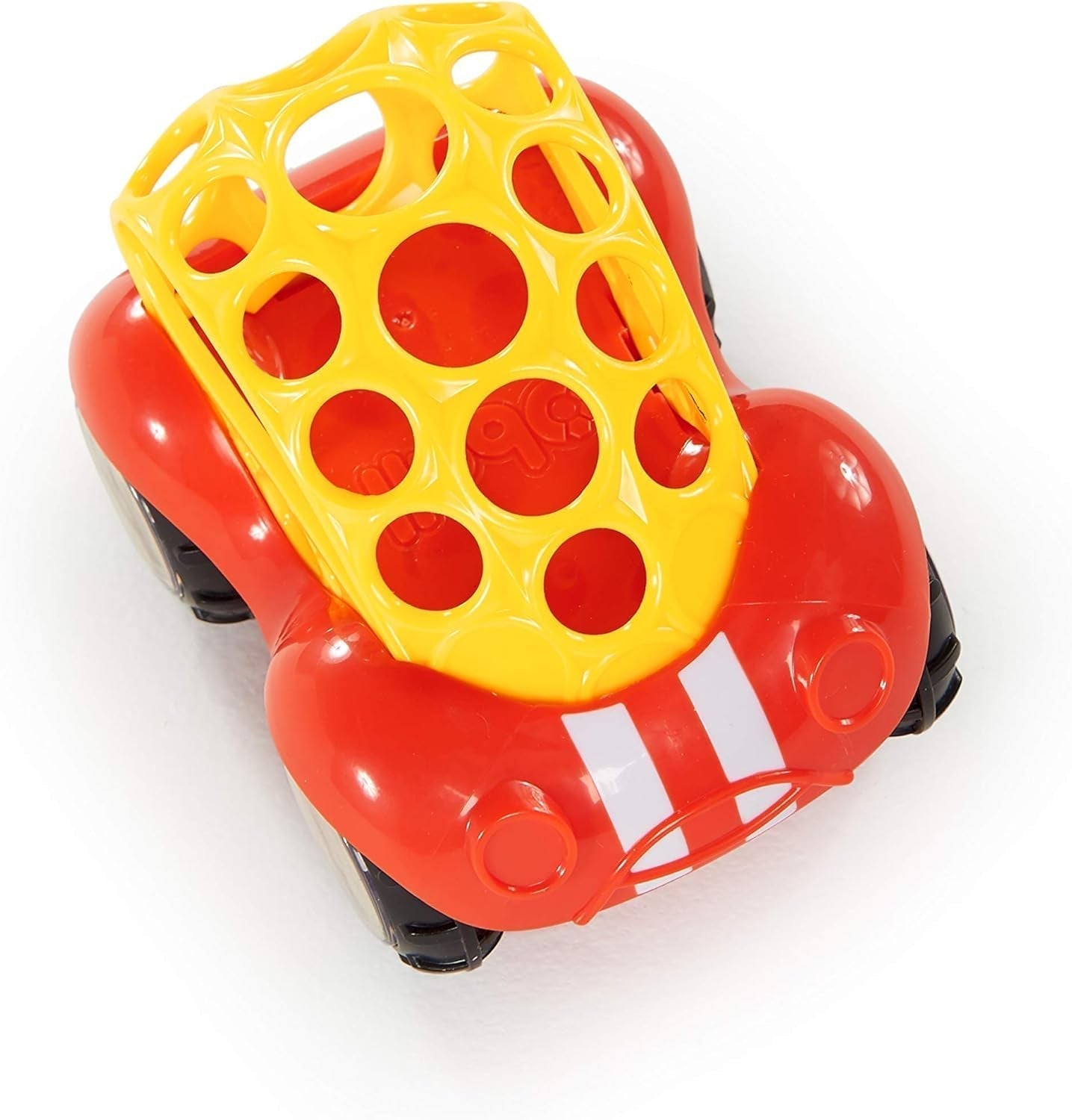 Bright Starts Oball Rattle Toy Bilmotoraktivitetsleksak för spädbarn och småbarn från 3 månader 1 Styck Slumpmässig färg Blå eller Röd Babyleksaker Naty Shop
