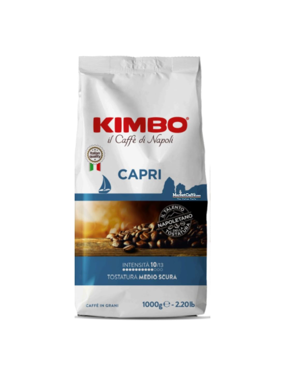 Capri kaffebönor, medelrostade, 1 kg påse