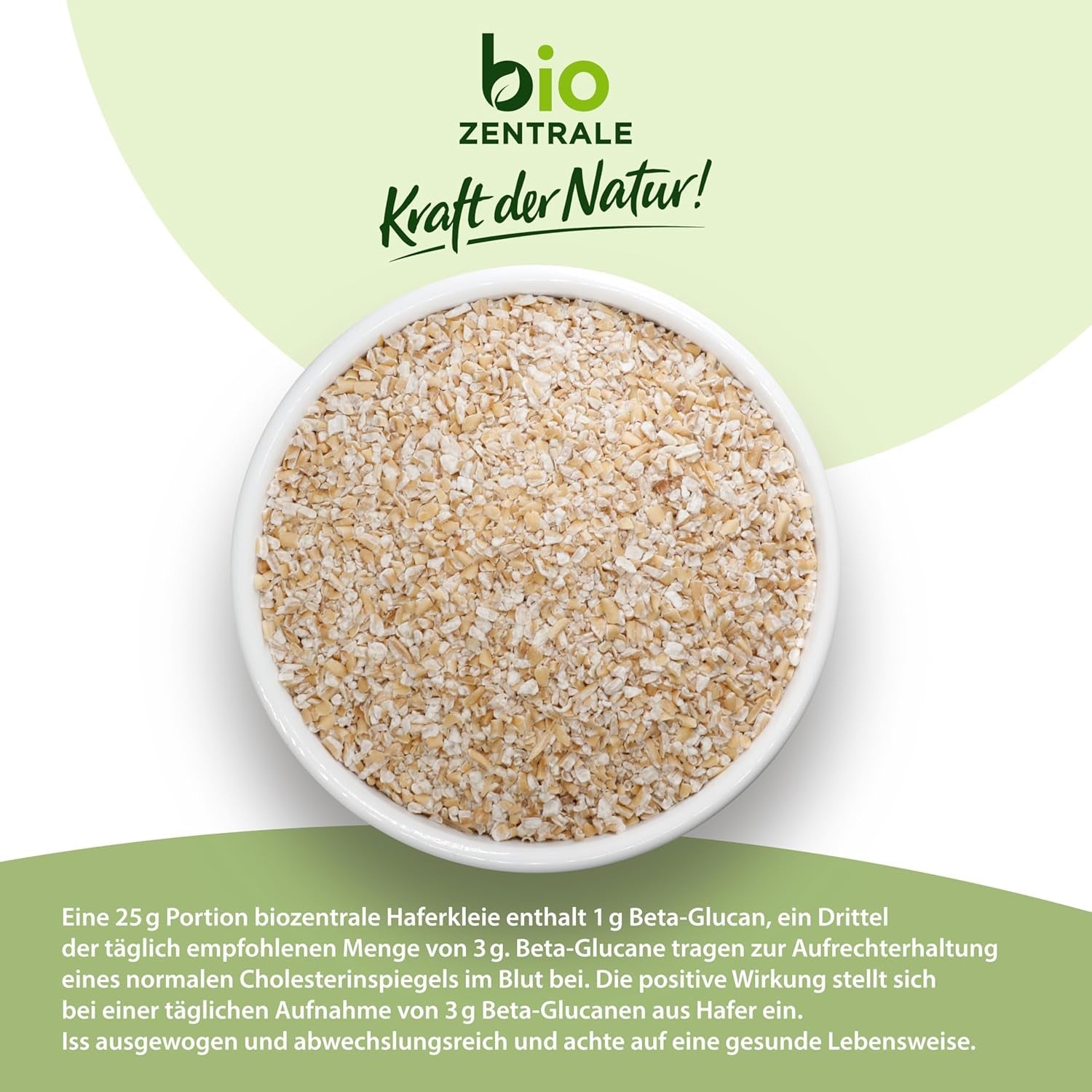Biocentral ekologisk havrekli 1 kg | Fördelaktigt paket | Proteinkälla med hög fiber | Naturligt vegansk | Från EU:s jordbruk | Lågt sockerinnehåll