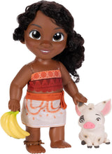 Jakks Pacific Moana 2 Little Sister Simea Doll and Pua Figure Playset 27 cm högt, innehåller 1 dockadräkt, 1 Pua, 1 plastbananklasa, rekommenderas för åldrarna 3 och uppåt