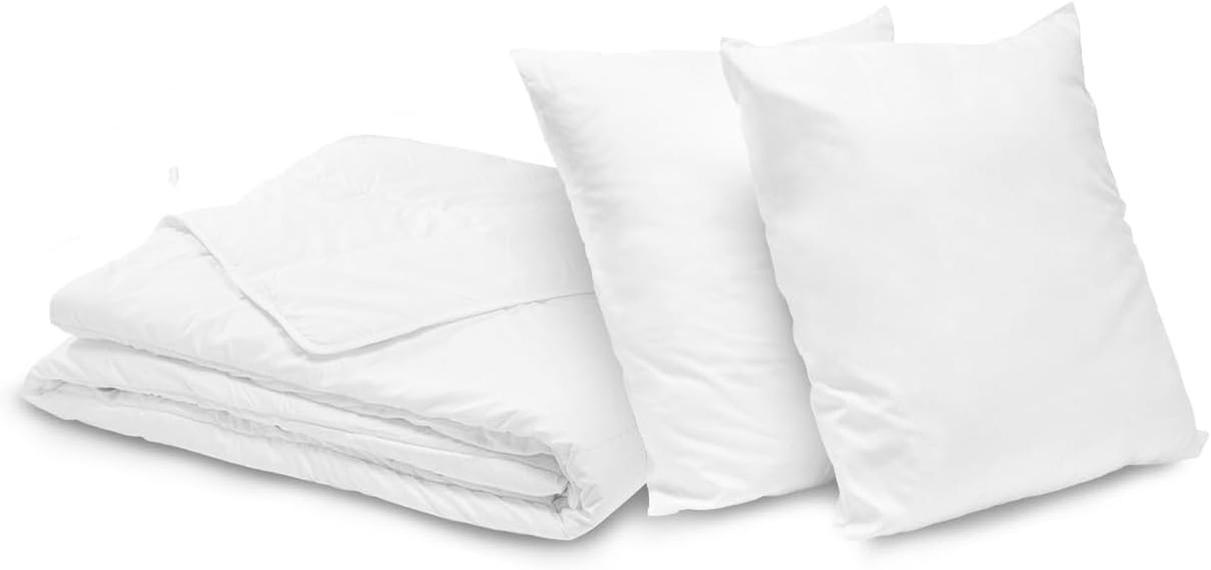 Bleu Calin Home Collection 'Caline' täckepaket för 2 personer 220X240 Cm med 2 kuddar 60X60 Cm, vita Täcken och täcken Naty Shop