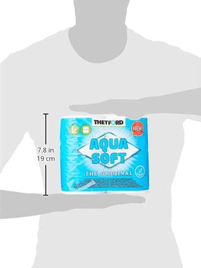 Aqua Soft Toalettpapper Bärbart Toalettpapper 4 rullar/flaskor Campingtoaletter Utomhuscampingtoalettpapper