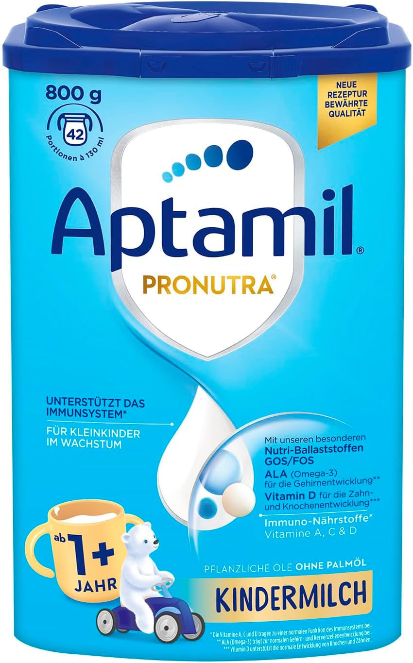 Babymjölk Aptamil 1, 1 plus eller 2 plus - För växande barn - Palmoljefri Naty Shop