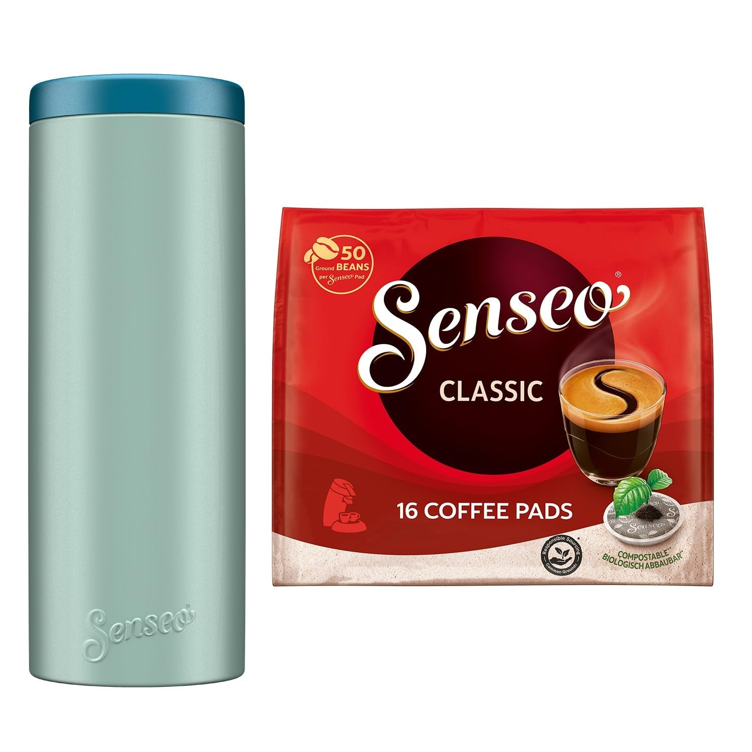 Classic Pads, 10 x 16 Getränke, 160 Kaffee Pods, inklusive Pad Dose