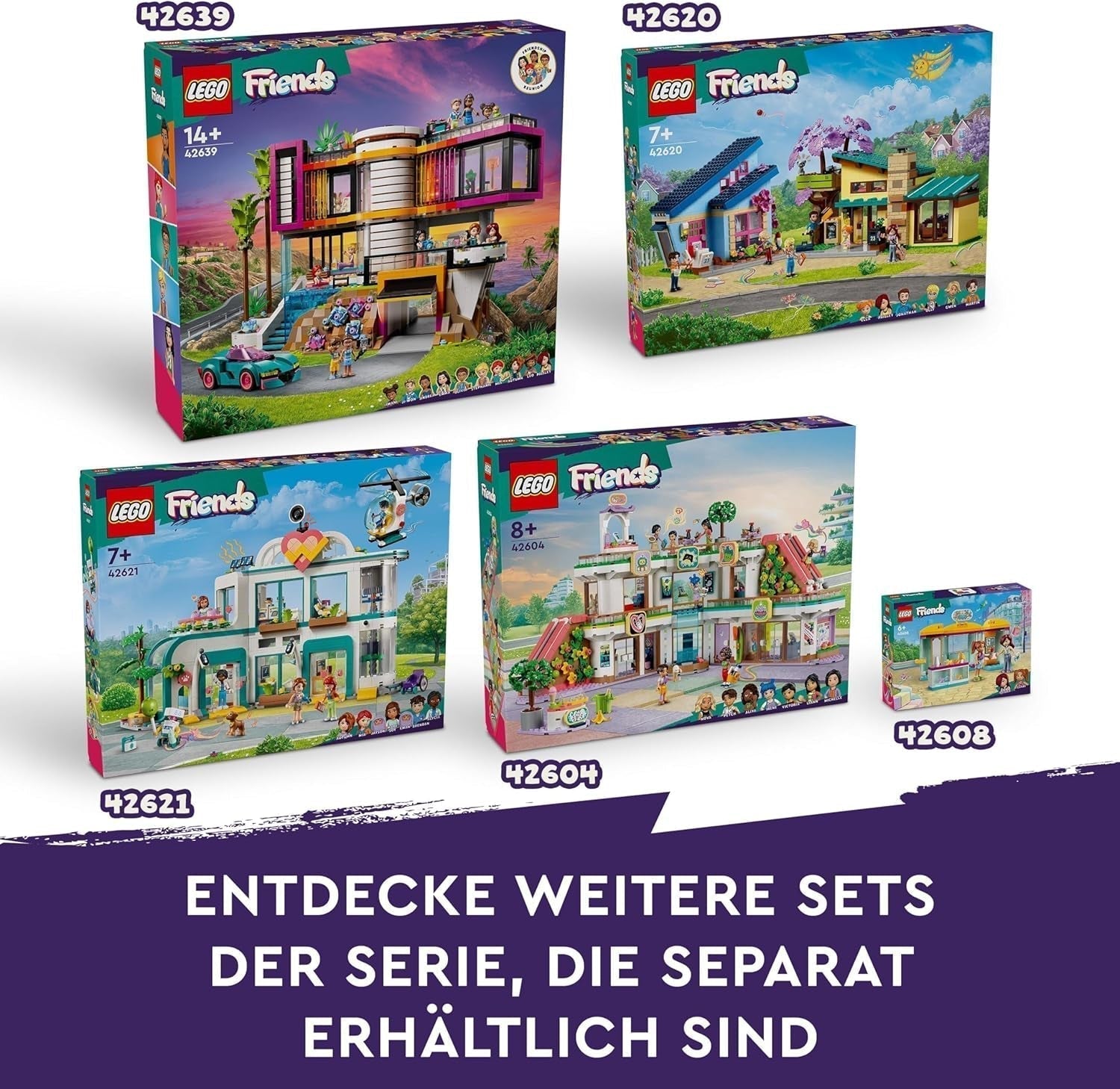 LEGO Friends Vintage Fashion Store Byggset för barn med leksaksaffär, figurer och katt, förebild för socio-emotionell utveckling, present till 6-åriga flickor och pojkar 42614 Byggset Besuche den LEGO-Store