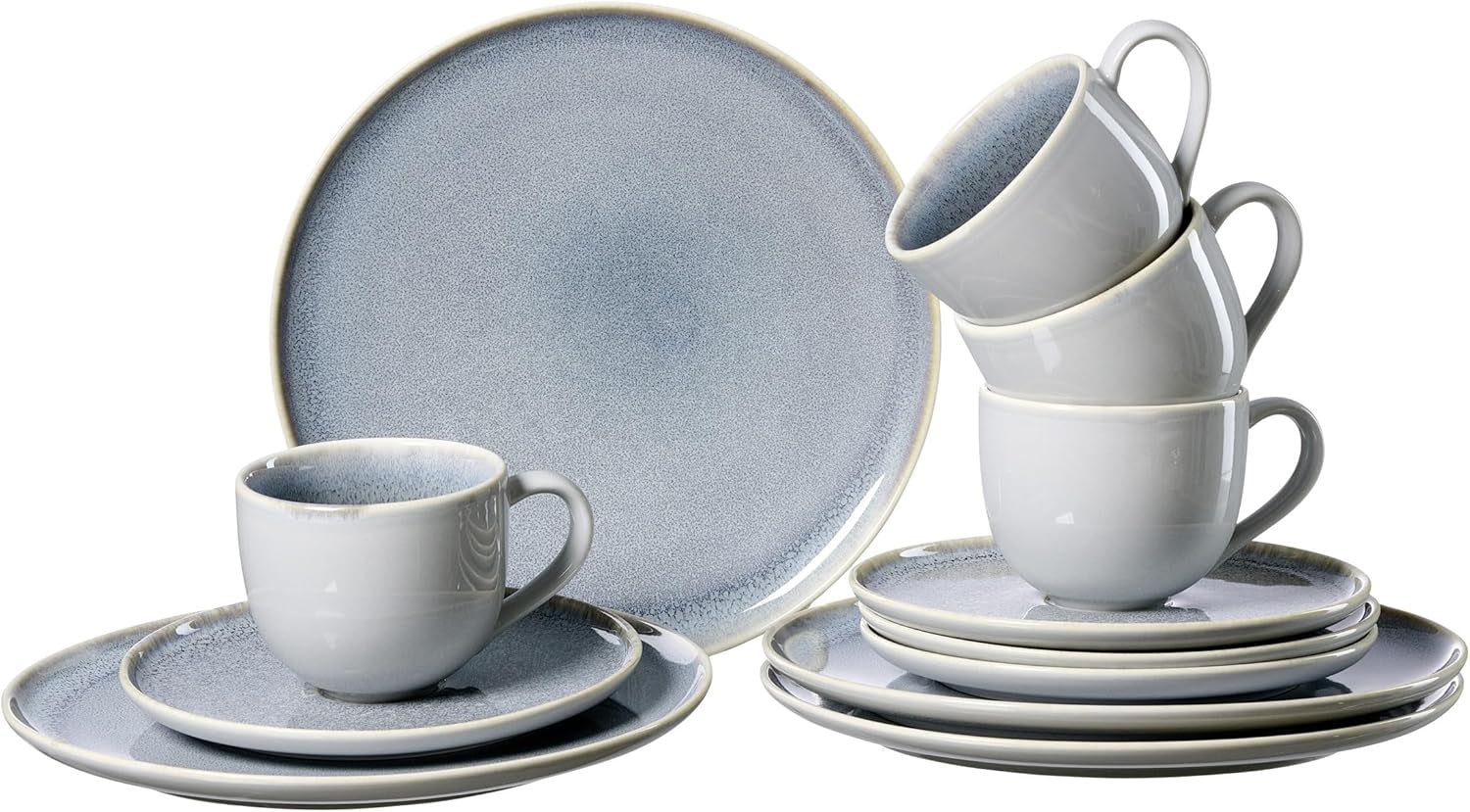Ritzenhoff & Breker Skagen Stenkaffeservering, 12 stycken, gråblå