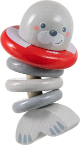 HABA 306691 - Skallerfigurtätning, gripleksak från 6 månader, tillverkad i Tyskland, grå Baby Toys Naty Shop