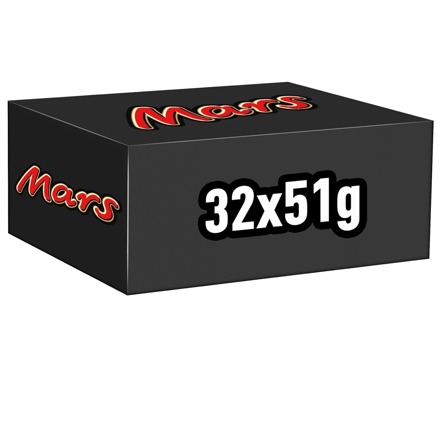 Mars chokladkakor, med kola, nougat och mjölkchoklad, 32 förpackningar x 51g