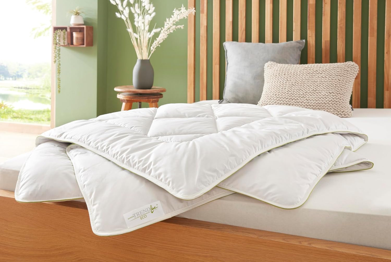 Badenia Trendline Eco Quilt Camel Lättvikt 155 X 220 Cm, vit, Oeko-Tex certifierad, tillverkad enligt tysk kvalitetsstandard Täcken och täcken Naty Shop 135 X 200 Mono täcke för alla årstider