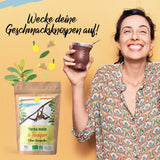 ORIGEENS BIO YERBA MATE MED CITRON OCH INGEFÄRA 200 G - Det energigivande teet I Ekologiskt Yerba Mate-te, orostat, blad, utan stjälkar och damm