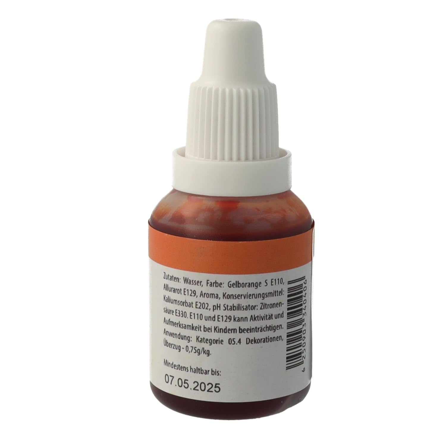 Matfärg Bakeryteam Airbrush Orange 20ml