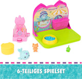 DREAMWORKS GABBY'S DOLLS HOUSE - Deluxe Room Playset, Kitty Narwhale Party Room, temamöbler och tillbehör, åldrar 3+