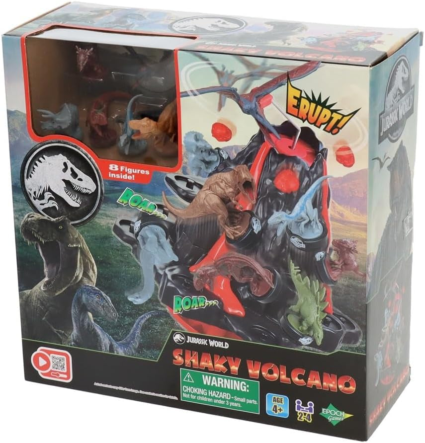EPOCH-spel - Jurassic World Trembling Volcano 7509 Dinosaur Toy Board Game för barn från 4 år och uppåt