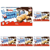Kinder Happy Hippo Hasselnöt - Specialknäckiga rån med mjölk och hasselnötskräm - Karneval och Mardi Gras sötsaker - 1 förpackning innehållande 5 individuella barer på 20,7 g vardera