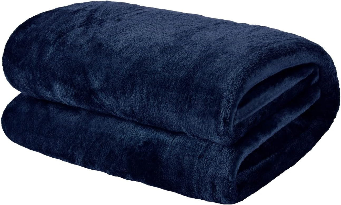Brentfords ultramjuka sängöverkast i fleece, Silvergrå, Stor dubbel - 150 X 200 Cm Sängar och filtar Beuche den Brentfords-Store Marinblå 120 X 150 Cm