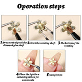 Nail Art Roterande Charm, 20 Stück Spinning Nail Charms Nail Art Roterande Bearing Für Nail Art Design DIY Crafting Schmuck Zubehör