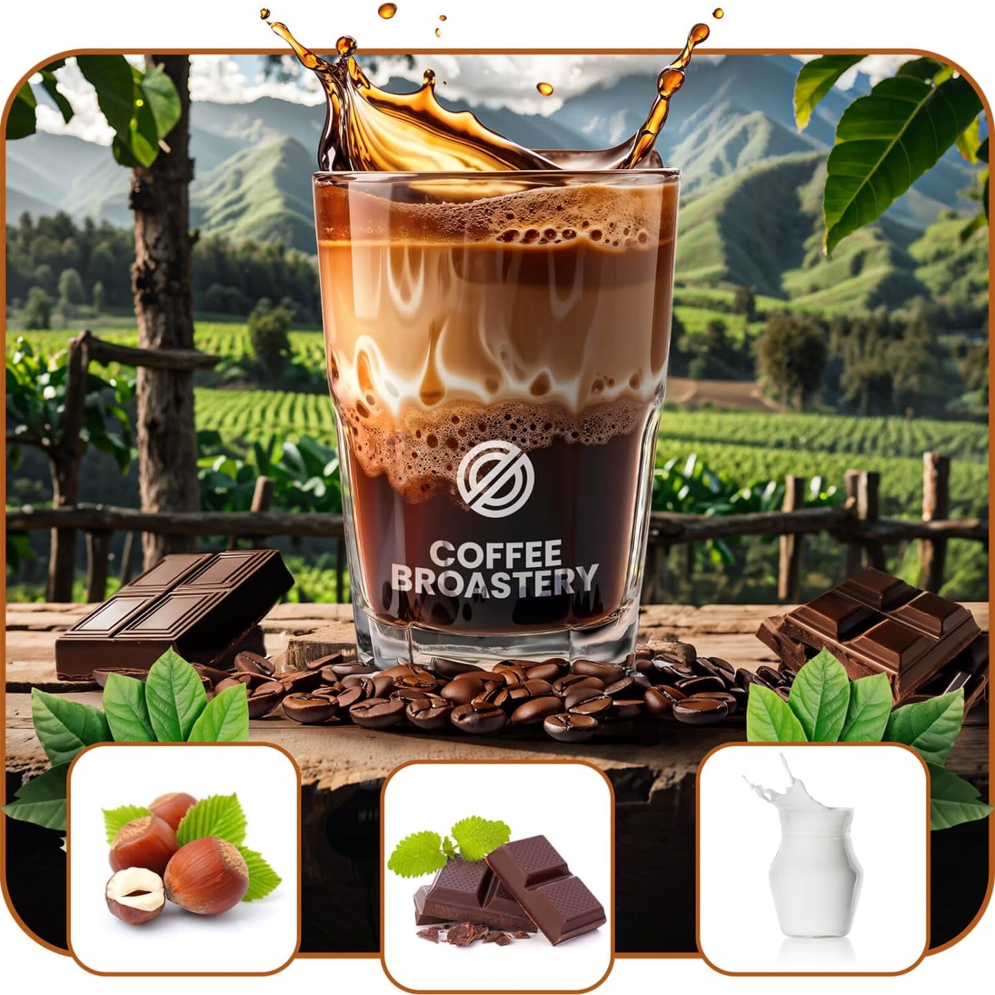 Set med kaffebönor 2x1kg 2000g | Brasilien Mogiana | Brasilianskt kaffe | Specialkaffe | Nystekt | Hantverks kafferosteri