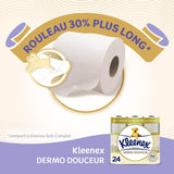 KLEENEX Dermo Douceur 4230420 Toalettpapper, 24 rullar (4 X 6 rullar) vitt, 24 Unité (Lot Of 6)