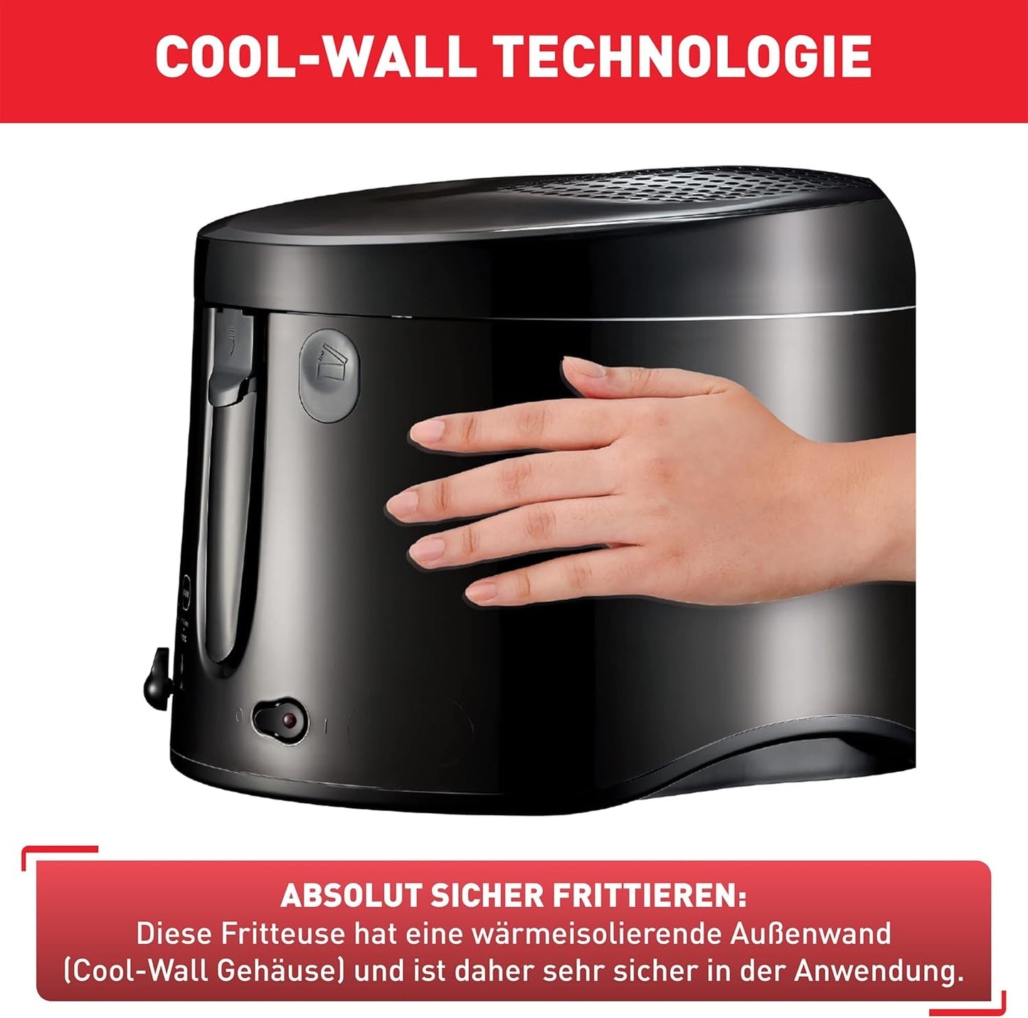 Tefal Maxi Fritös, Cool Wall Technology, 1,2 kg, justerbar termostat Vitvaror Naty Shop