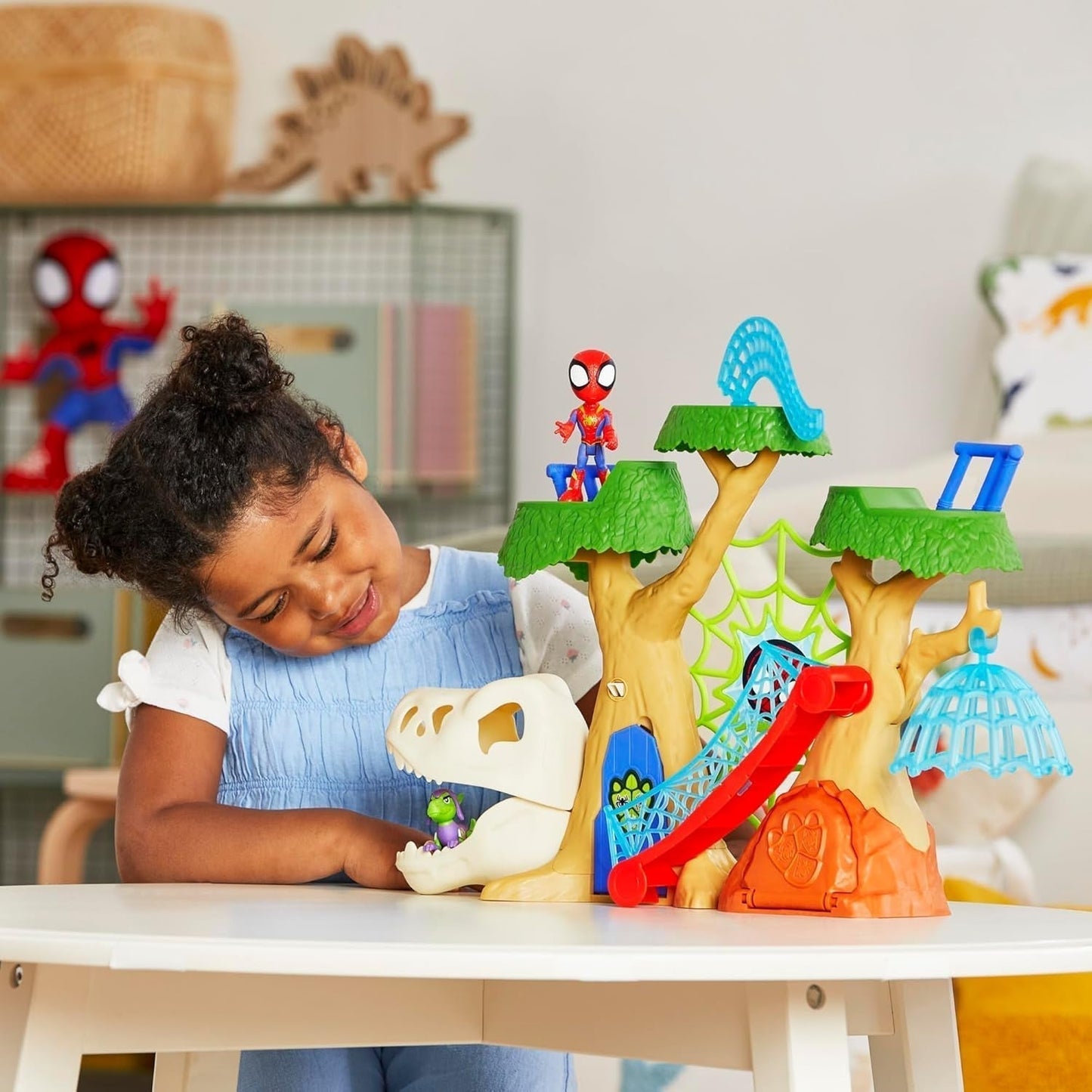 Marvel Spidey och hans supervänner Dino Treehouse Superhjälte Playset Actionfigurer Naty Shop