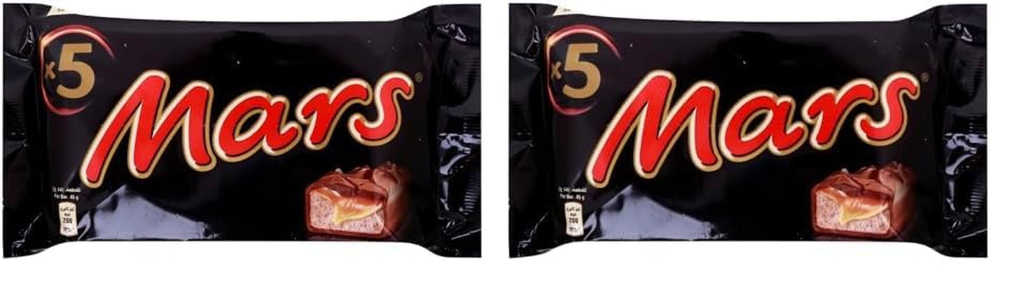 Mars Chokladkakor Karamellchoklad 1 förpackning 5 barer (1 x 225 g) (förpackning med 2)
